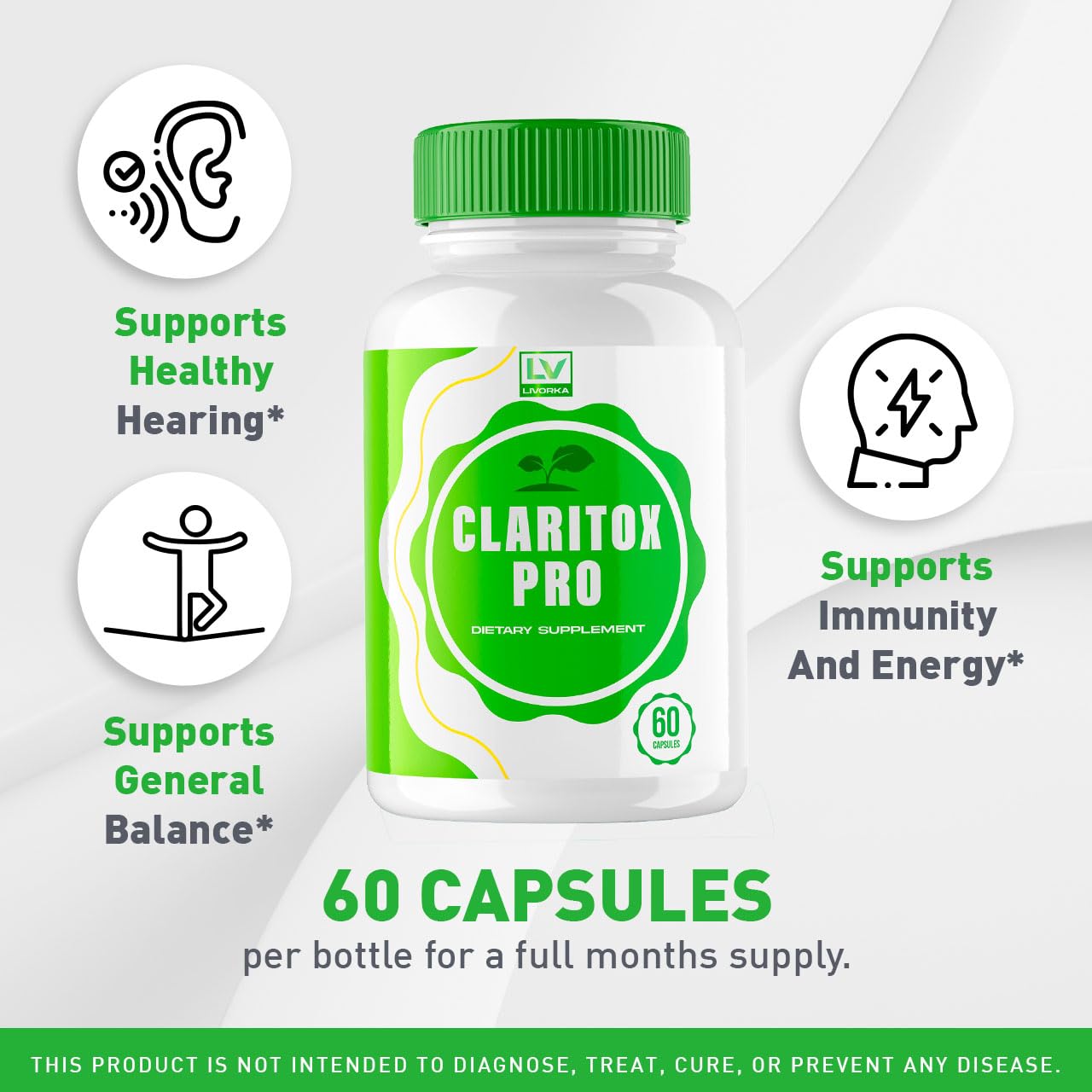 (2 Pack) Claritox Pro – Advanced Capsule Support, 120 Capsules