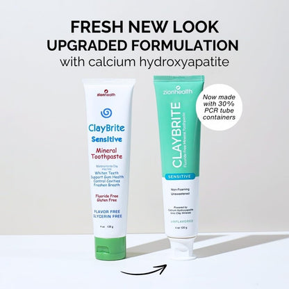 ClayBrite Sensitive Natural Toothpaste – Zion Health 4 oz