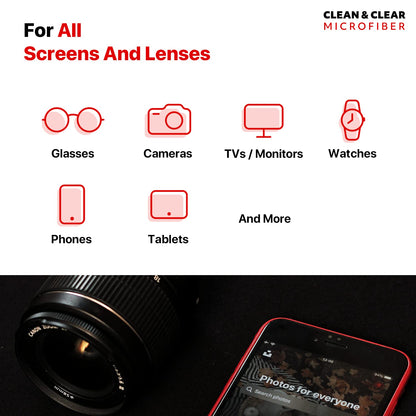 Clean & Clear Microfiber Cloth - Extra Large 8 Pack | Ultra Premium