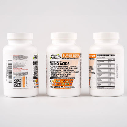 Clean Nutraceuticals Amino Acids Supplement – L-Lysine, L-Leucine & More
