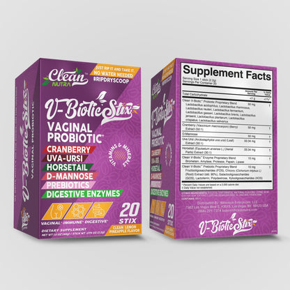 Vaginal Probiotics Stix with Cranberry & D-Mannose – Clean Nutraceuticals