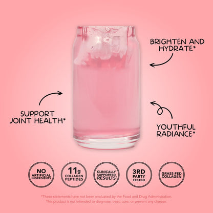 Clean Simple Eats Collagen Powder and Beauty Blend - Strawberry Colada, 30 Servings
