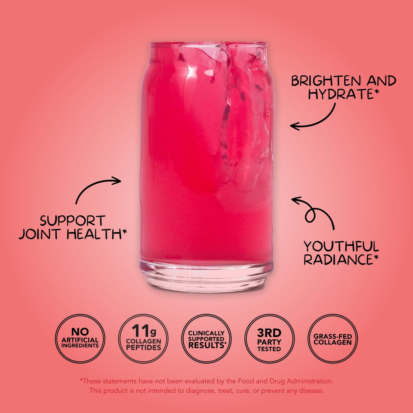Clean Simple Eats Collagen Powder + Beauty Blend – Cherry Ice