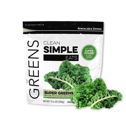 Clean Simple Eats Super Greens Powder – Gluten Free, Naturally Flavored, 30 Servings