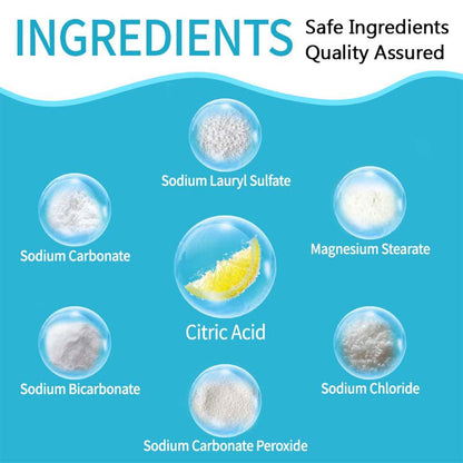 Retainer Cleaner Tablets 30 Count – Effervescent Cleaning for Aligners, Night Guards & Dentures