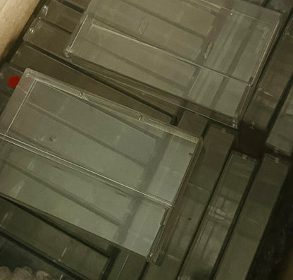 25 x Empty Clear Audio Cassette Tape Cases