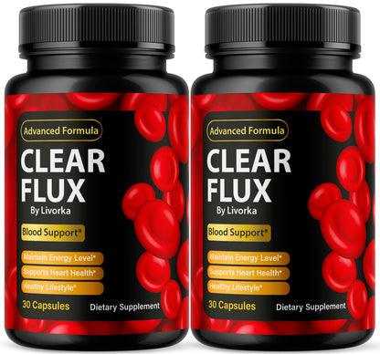 (2 Pack) Clear Flux – Clear Flux Supplement, 60 Capsules for 2 Months