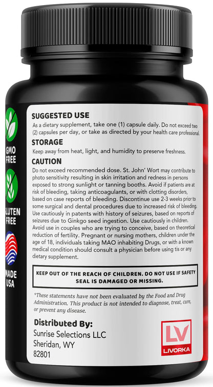 (2 Pack) Clear Flux – Clear Flux Supplement, 60 Capsules for 2 Months