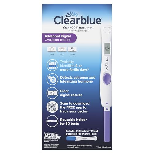Clearblue Advanced Digital Ovulation Test Kit, 32 Count