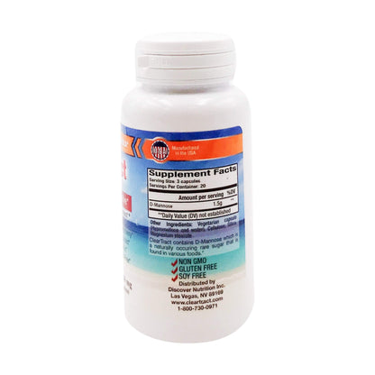 Cleartract D-Mannose Formula Capsules 500 mg | 60 Count