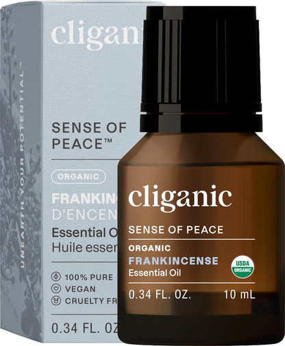 Cliganic Organic Frankincense Essential Oil - 100% Pure USDA Organic