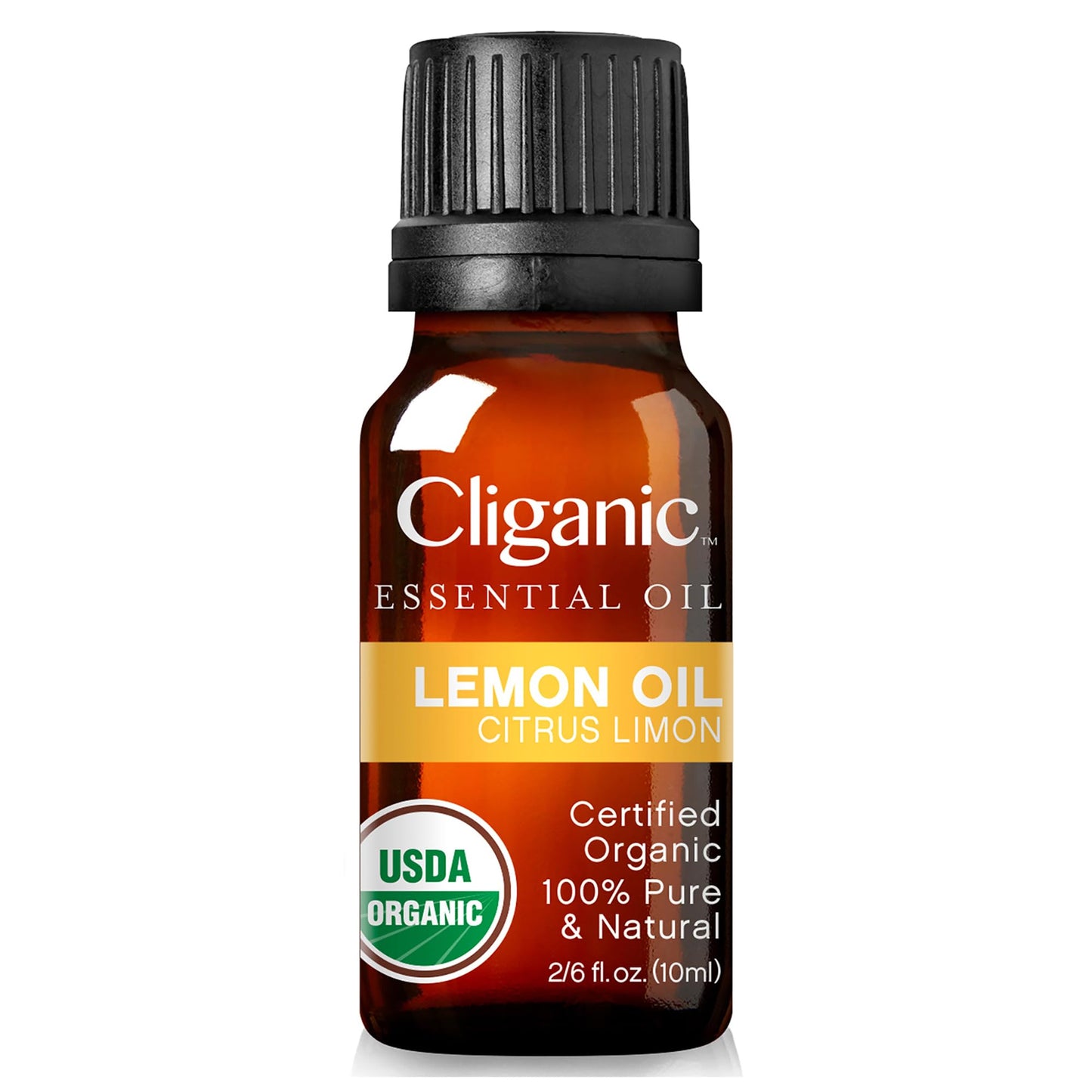 Cliganic USDA Organic Lemon Essential Oil – 100% Pure & Natural, Non-GMO