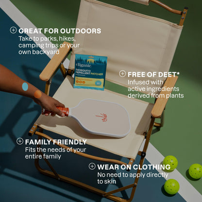 Cliganic Mosquito Repellent Stickers (90 Pack) – DEET-Free, Citronella Essential Oil Infused