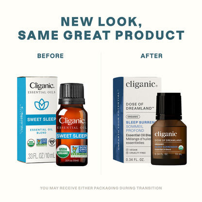 Cliganic Organic Essential Oil Sleep Surrender Blend – Dose of Dreamland (Packaging May Vary)