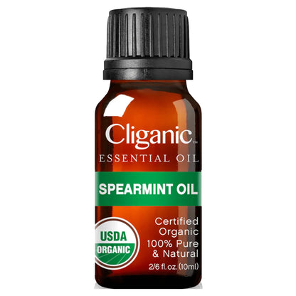 Cliganic USDA Organic Spearmint Essential Oil - 100% Pure, 10ml