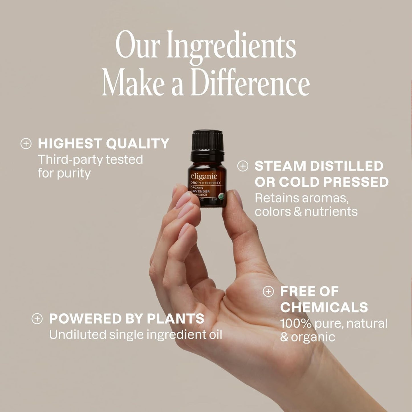 Cliganic Organic Tea Tree Essential Oil – 100% Pure, USDA Organic, Non-GMO, Vegan