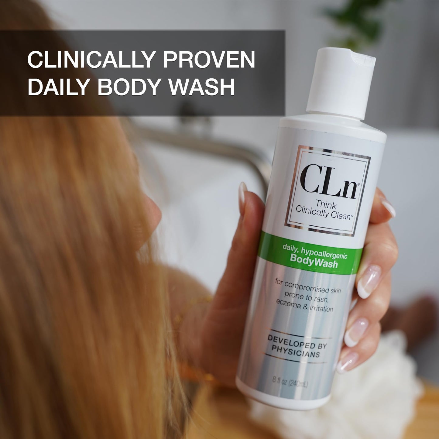CLn BodyWash – Non-Drying, Fragrance-Free Cleanser for Compromised Skin (8 fl oz) | Eczema & HS Friendly