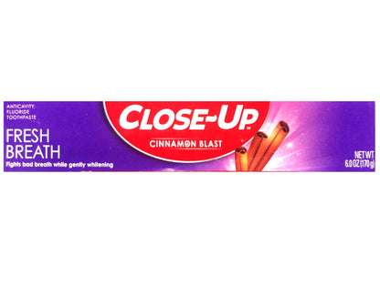 Close-Up Cinnamon Anticavity Toothpaste 6 oz Pack of 4 | Fresh Breath & Whitening