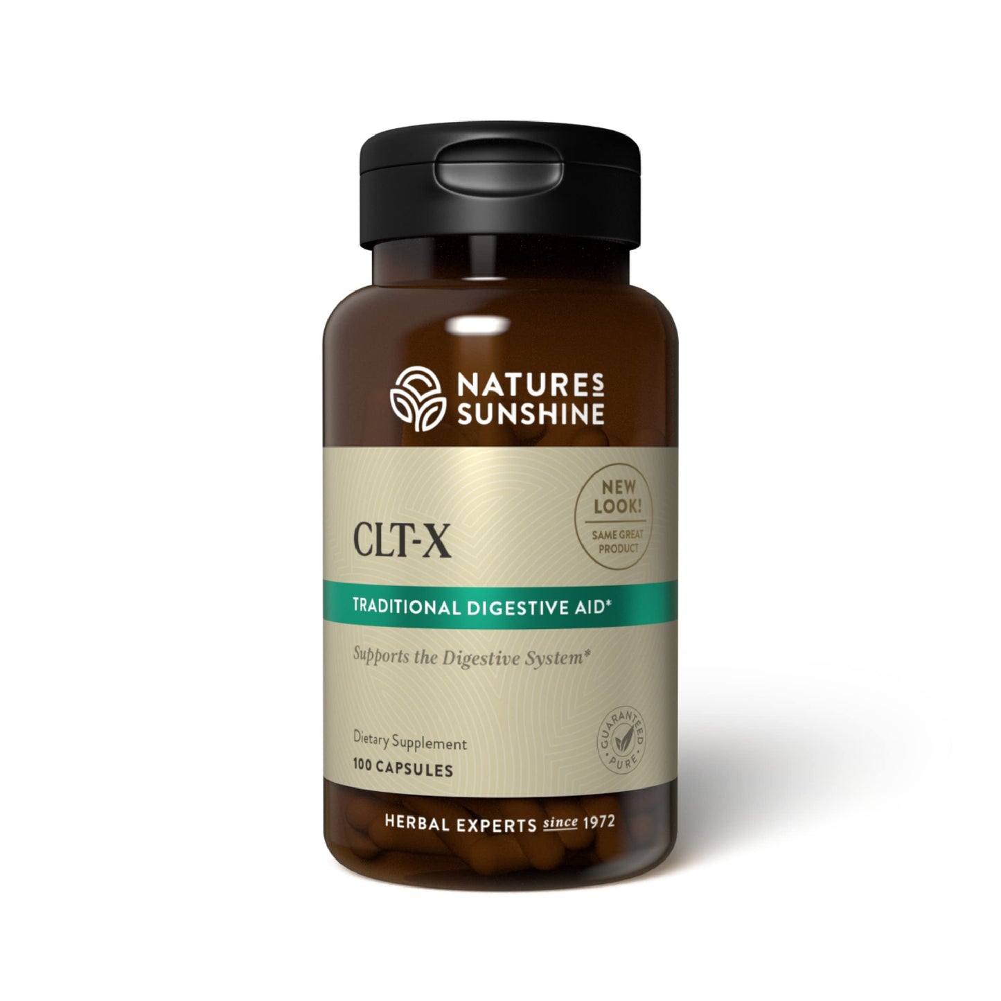 Nature's Sunshine CLT-X 100 Capsules - Natural Digestive Support with Slippery Elm Bark & Marshmallow Root