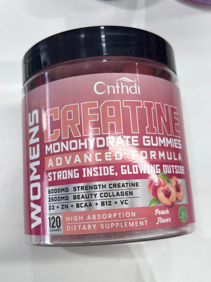 CNFHDI Creatine Gummies for Women – Sugar-Free, Vegan, Collagen & BCAAs