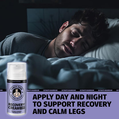 Coach Soak Magnesium Cream with MSM | Fast-Absorbing Lavender Recovery for Muscles & Joints (3.4oz)