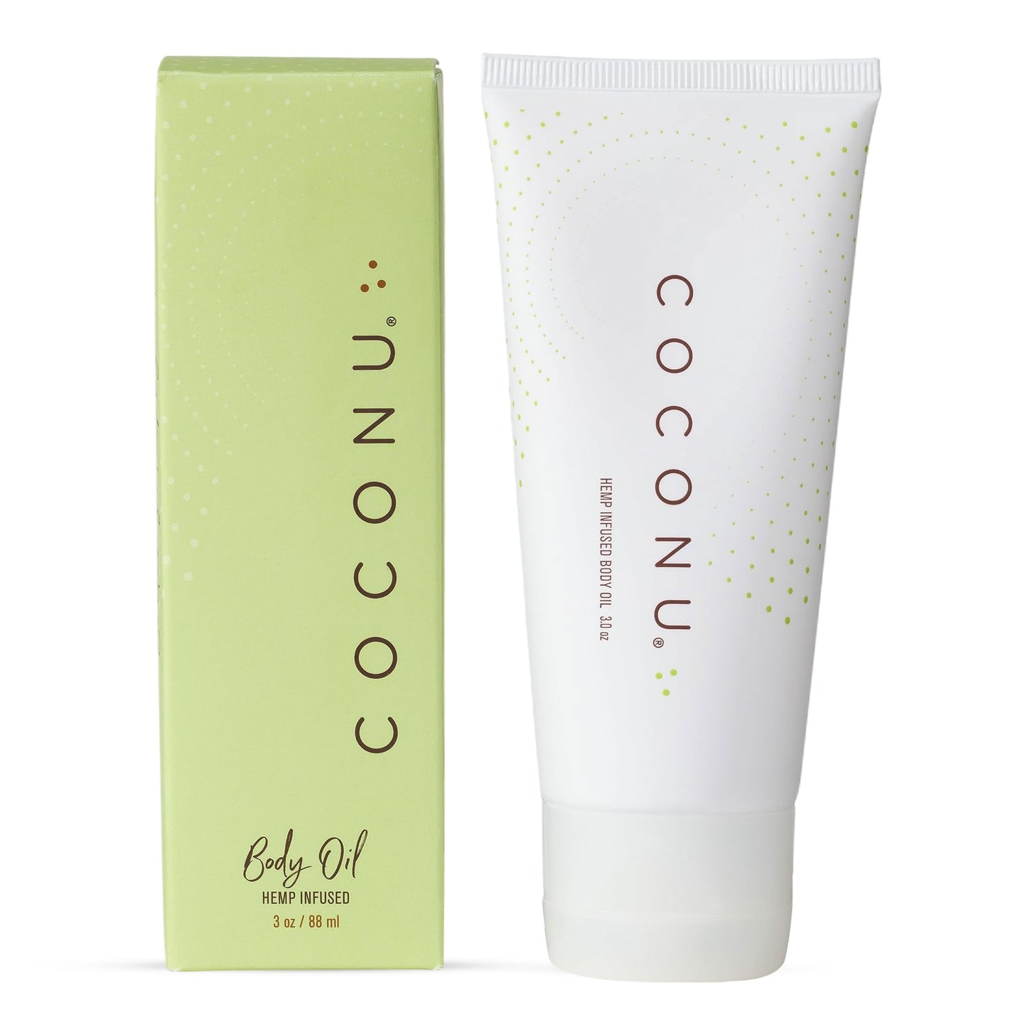 Coconu Hemp Infused Moisturizing Oil | Organic Coconut Oil | Fragrance-Free | 3 oz