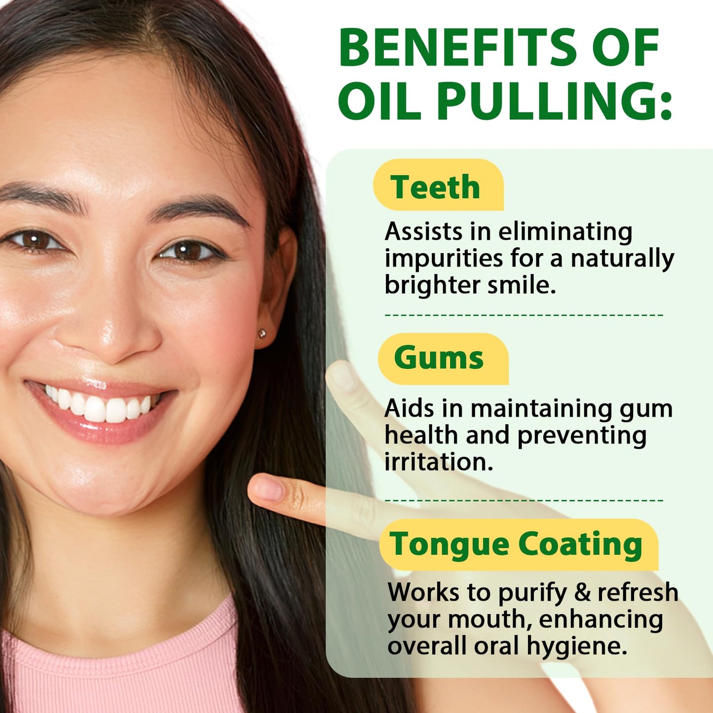 Coconut Mint Oil Pulling Mouthwash – 2-Pack, Natural & Alcohol-Free