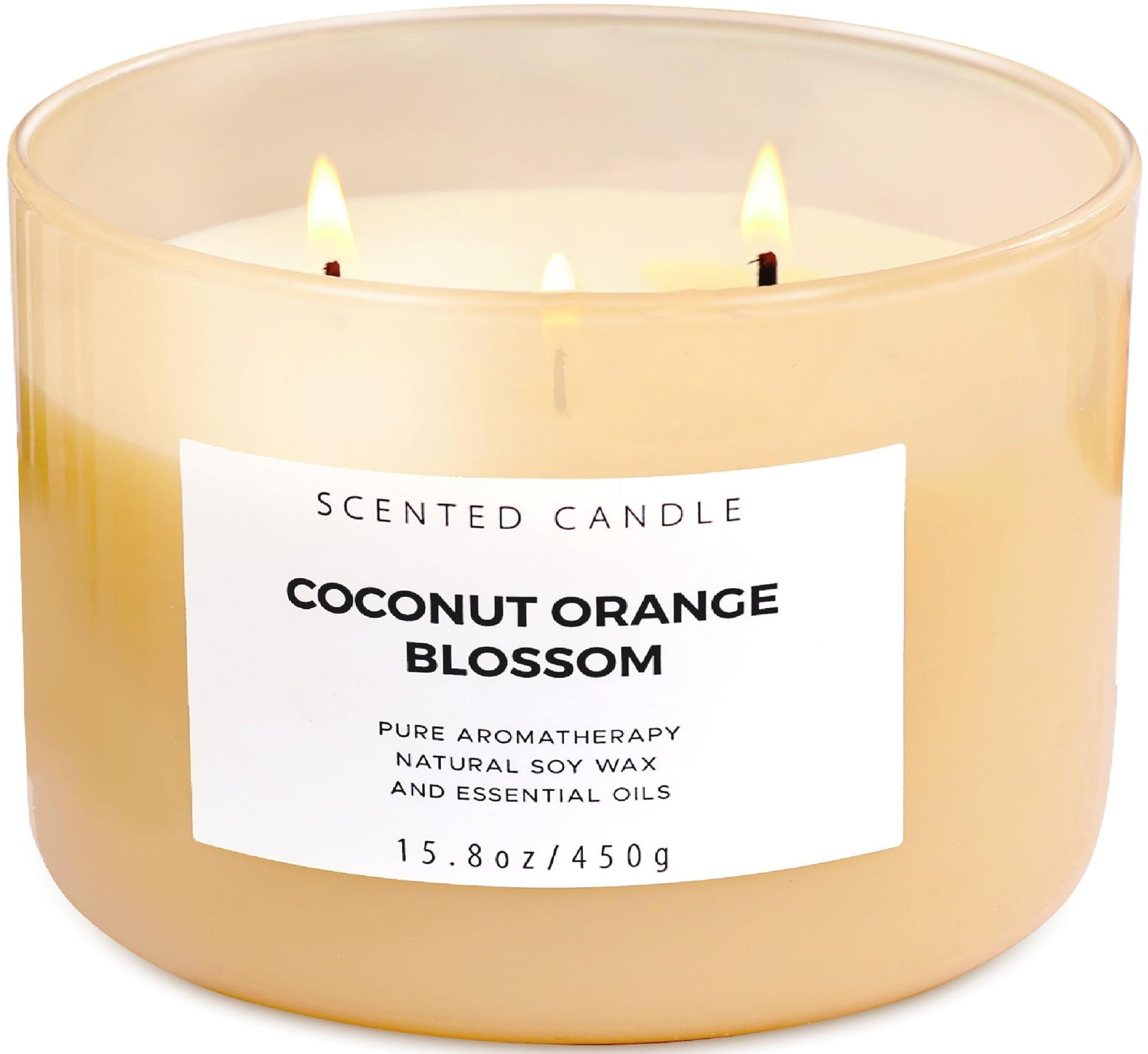 Coconut Orange Blossom 3-Wick Soy Candle – 15.8 oz | Long-Lasting Scent