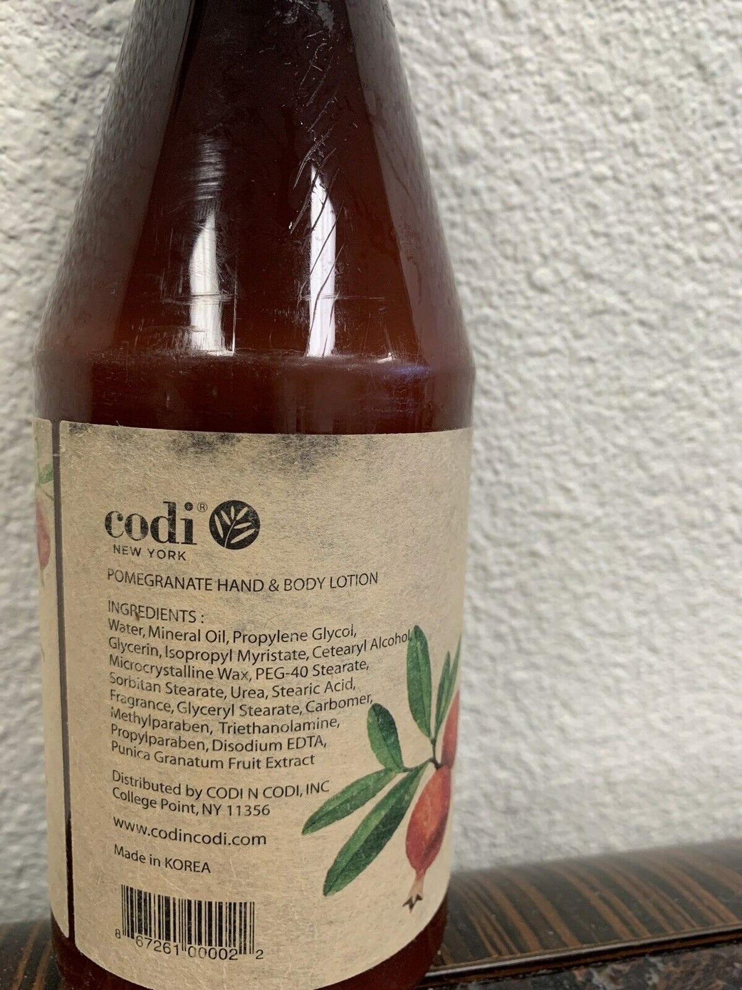 CODi Pomegranate Lotion – Body & Hand Lotion with Pump (750ml + 2x100ml) | Non-Greasy