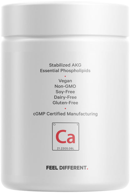 Codeage Liposomal Calcium AKG Supplement - Calcium Alpha-Ketoglutarate | 2-Month Supply | 60 Capsules | Non-GMO & Gluten-Free