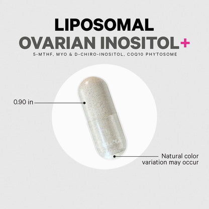 Codeage Liposomal Ovarian Inositol+ Supplement – Myo-Inositol 40:1, 5-MTHF Folate, CoQ10 Phytosome, Pomegranate & Wild Blueberry – 120 Capsules