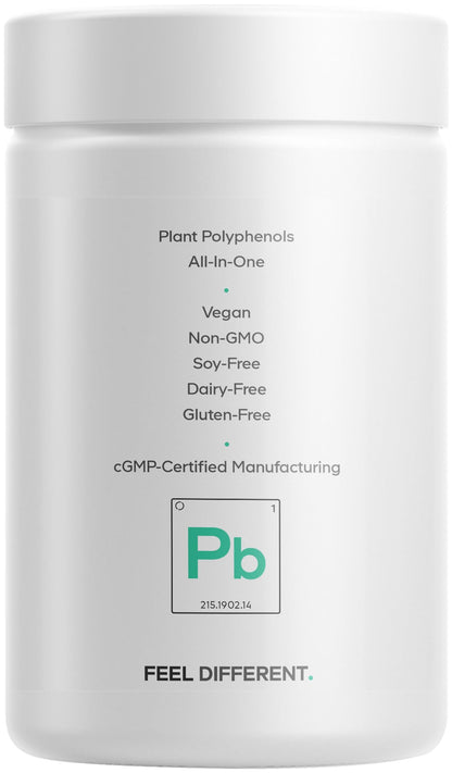 Codeage Polyphenols Broad Spectrum Supplement - 120 Capsules | Non-GMO, Vegan