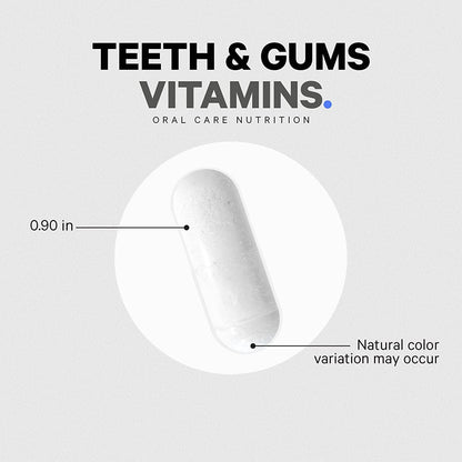 Codeage Teeth & Gums Vitamins + Oral Probiotics – Dental Multivitamin (90 Capsules)