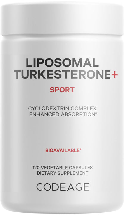 Codeage Liposomal Turkesterone Supplement - 120 Capsules, 4-Month Supply