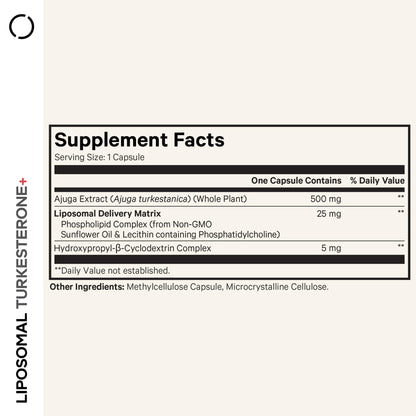 Codeage Liposomal Turkesterone Supplement - 120 Capsules, 4-Month Supply