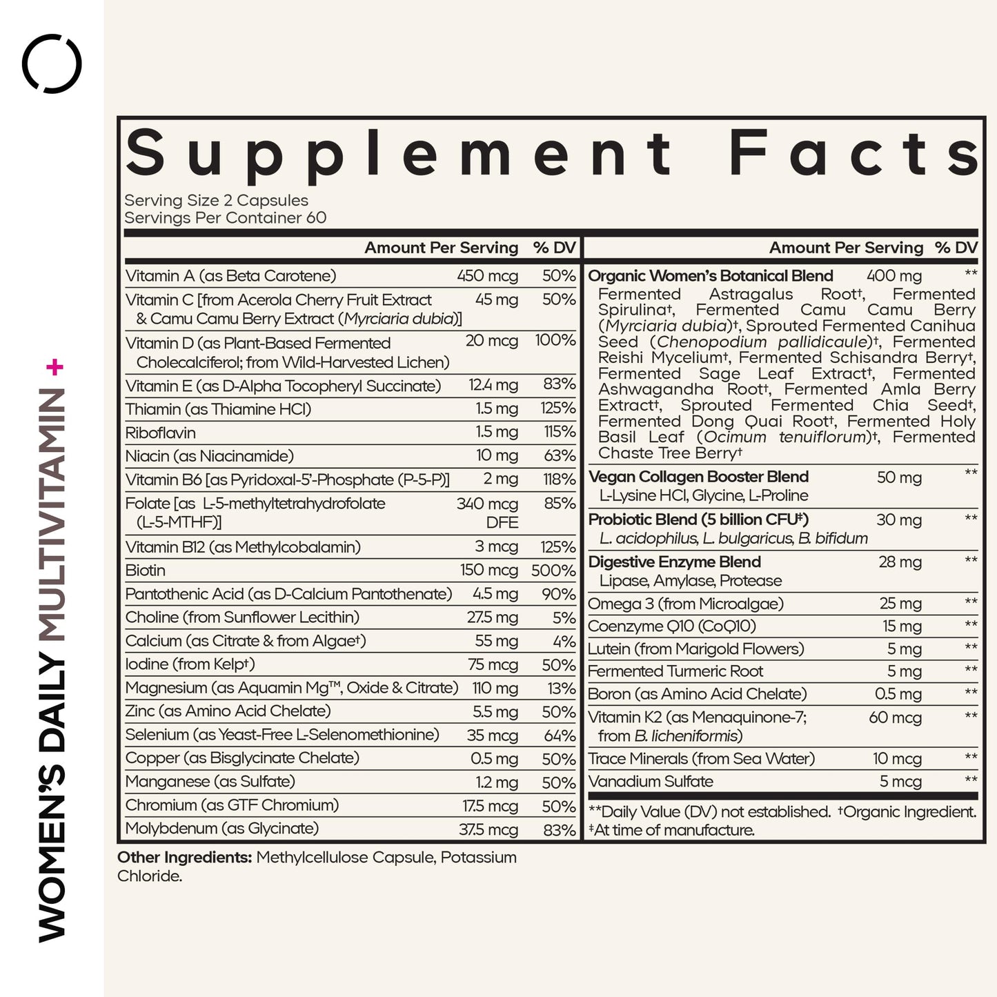 Codeage Women’s Daily Multivitamin – Fermented, Vegan, 25+ Vitamins, Probiotics (2 Pack)