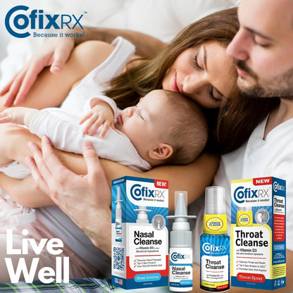 CofixRx Nasal Cleanse Spray – Povidone Iodine, Vitamin D3 & Xylitol (3 Pack)