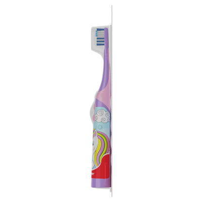 Colgate Kids Unicorn Battery Toothbrush – 3+ | Flat-Laying Handle