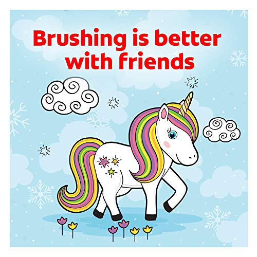 Colgate Kids Unicorn Battery Toothbrush – 3+ | Flat-Laying Handle
