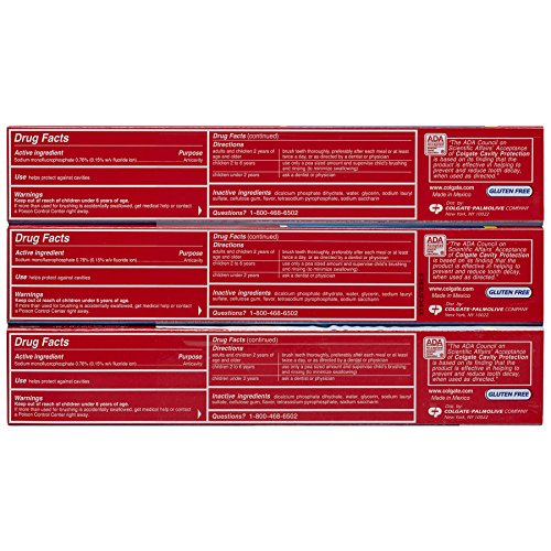 Colgate-Palmolive CDC SPR 8.0Z 3 Count – Cavity Protection Toothpaste