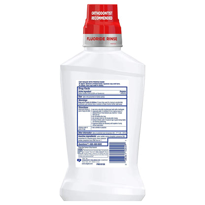 Colgate Phos-Flur Anti-Cavity Fluoride Rinse Mint 16 oz Pack of 4 | Braces Safe