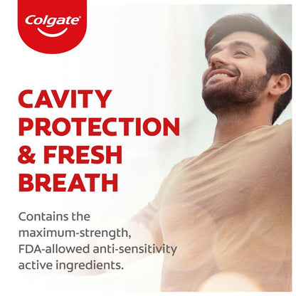 Colgate Sensitive Everyday Protection Toothpaste - 160g (2x80g) for Sensitive Teeth & Healthy Gums