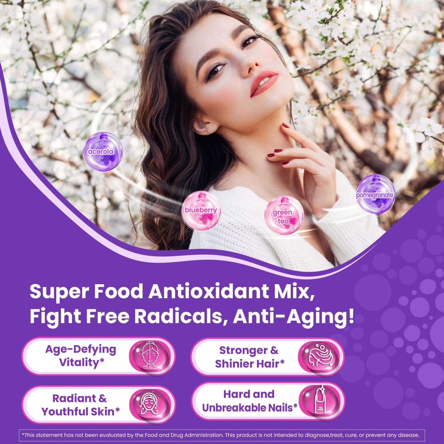 Collagen Gummies 3000mg for Women & Men - Multi-Collagen I-VX, Sugar Free