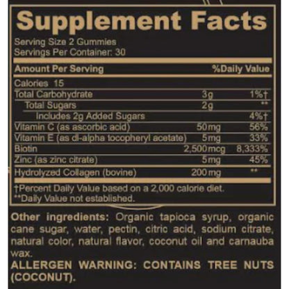 Black Girl Vitamins Collagen Gummies – Hair, Skin & Nails Support | Lemon, 60ct