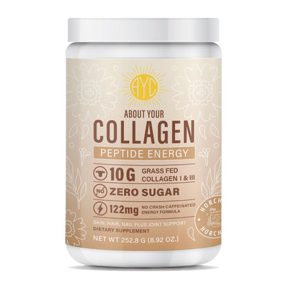 Collagen Peptide Energy Powder – Hair, Skin & Nails | Type I & III | Horchata 8.92 oz