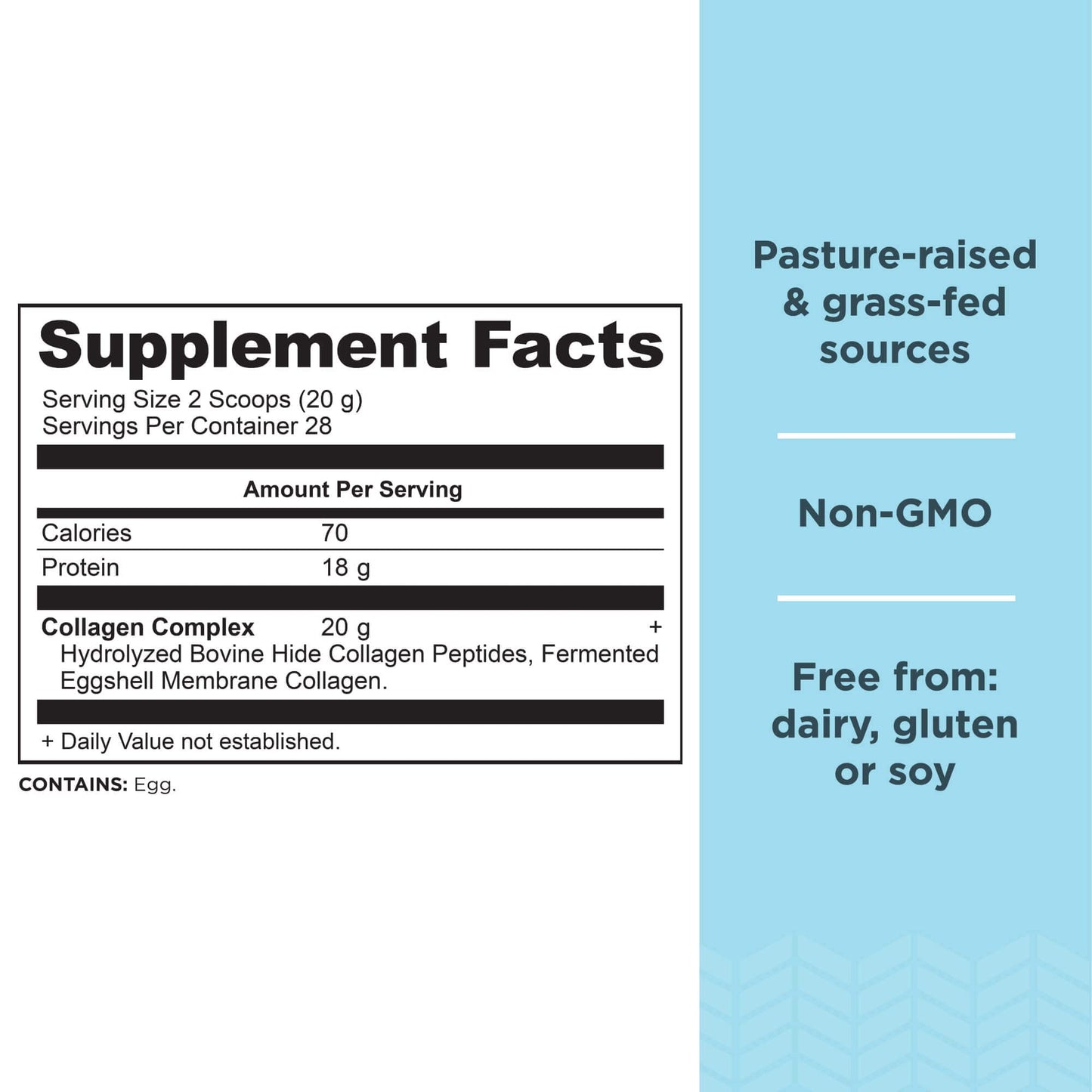 Ancient Nutrition Collagen Peptides Powder – Unflavored, 28 Servings, 20g/Serving