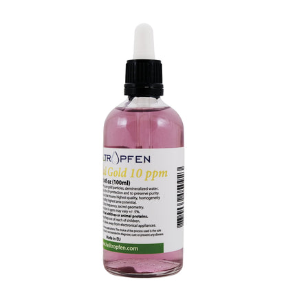 Colloidal Gold 10 ppm – 100 ml (3.4 fl oz) | Heiltropfen®