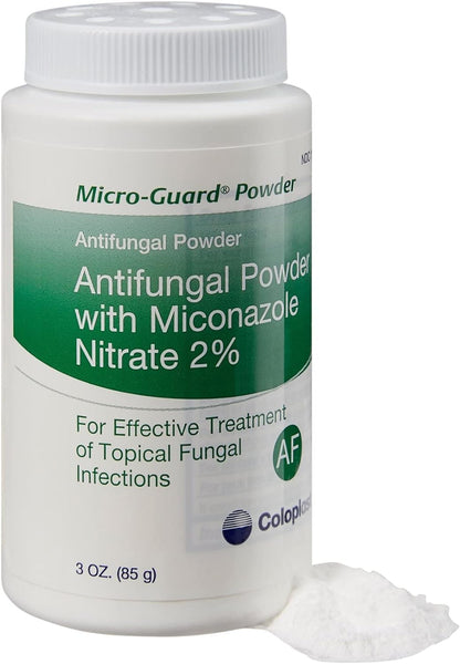 Coloplast Micro-Guard 2% Miconazole Nitrate Powder – 3 oz Shaker Bottle