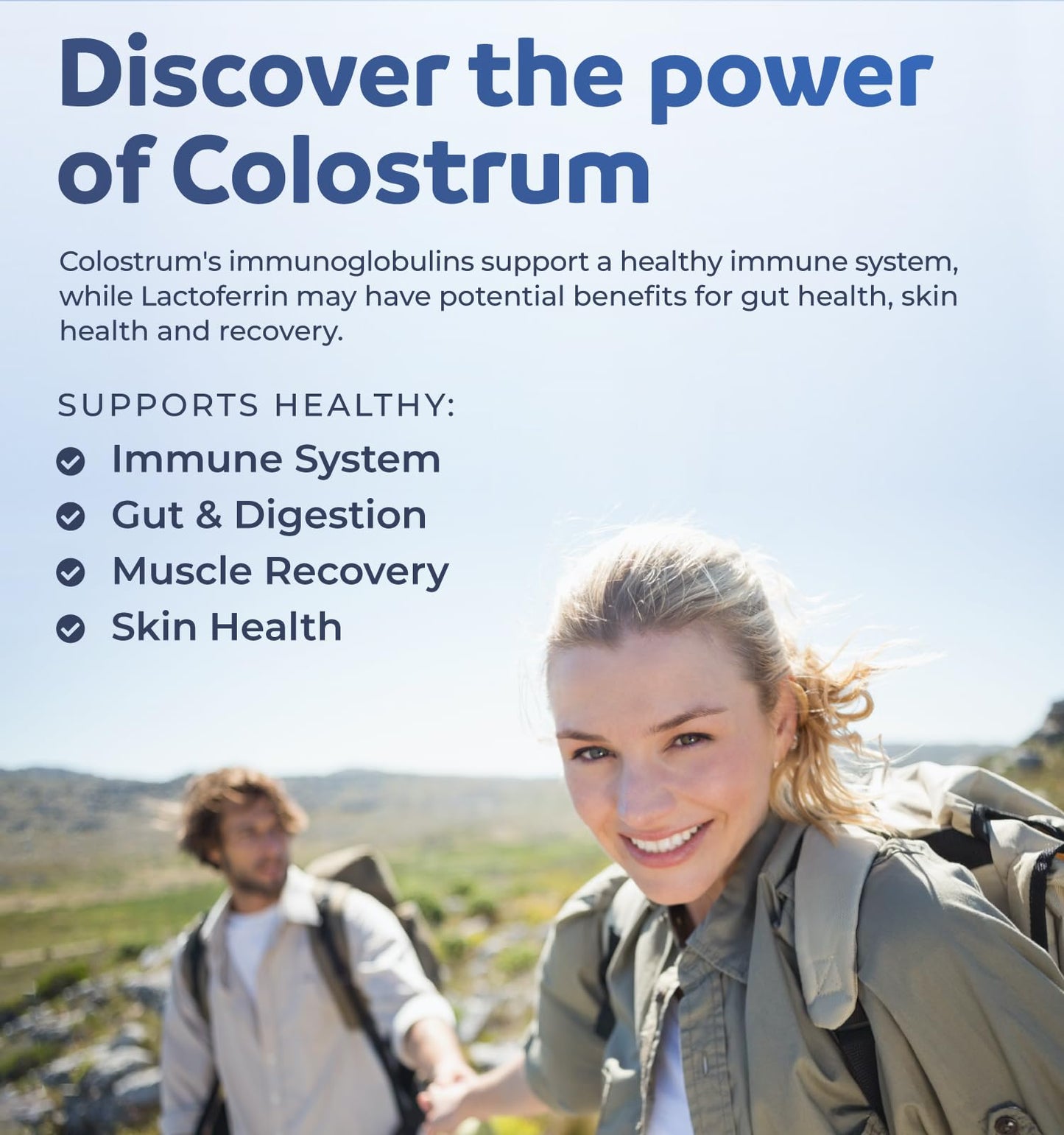 Bovine Colostrum for Women – 1,000mg per Serving, 30% IgG, Made in USA