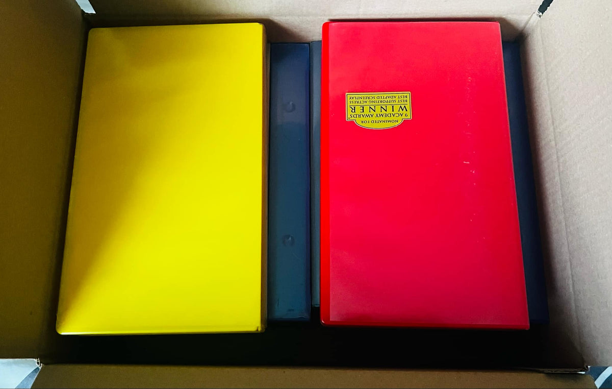 12 x Empty Coloured VHS Video Tape Cases